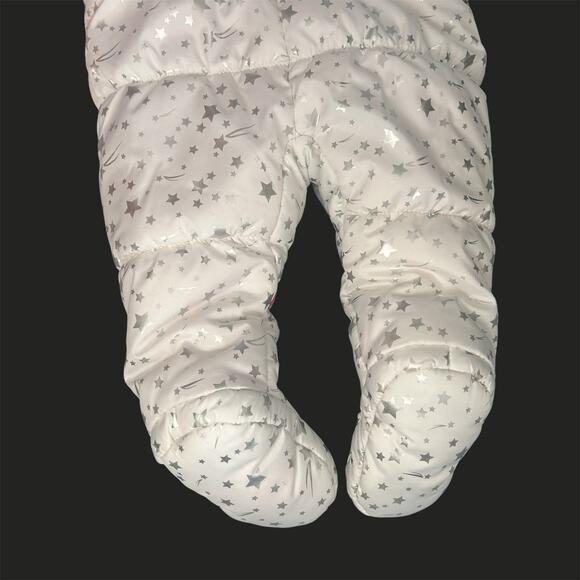 Wippette Kids Infant Star Pink Fleece Snowsuit 6/9 Months Baby - Picture 4 of 7